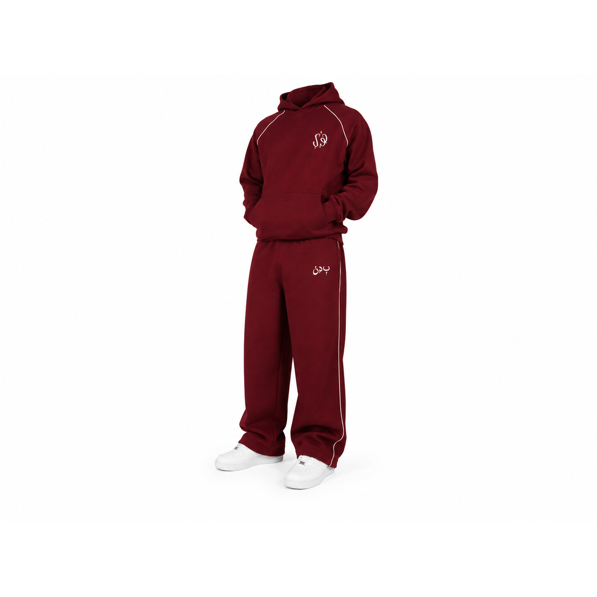 NOUR TRACKSUIT BORDEAUX RED
